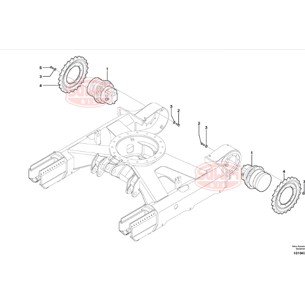 schemat Koło napędu gąsienicy Volvo EC25